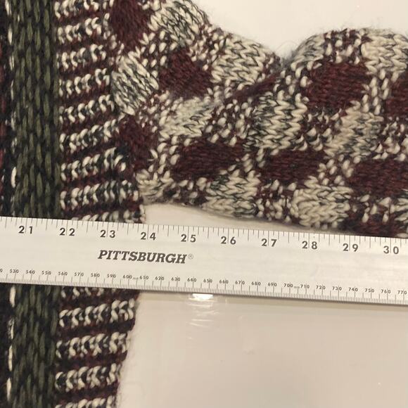 NWOT YIGAL AZROUEL Cardigan S Mohair Merino-Wool Colorblock Patchwork Open Thick - Picture 11 of 13